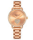 Women's Rose Gold Stainless Steel Bracelet Watch 38mm