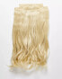 Lullabellz Super Thick 22' 5 Piece Blow Dry Wavy Clip In Hair Extensions Bleach Blonde - фото #26