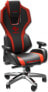 Фото #6 товара Fotel E-Blue Auroza X1 LED czarno-czerwony + zestaw gamingowy Polygon (EEC301P)