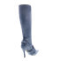 Фото #8 товара Diesel D-Venus WB Y03039-P0231-T6182 Womens Blue Leather Knee High Boots