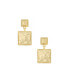Double Square Statement Earrings
