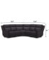 Фото #9 товара Addyson 117" 5-Pc. Leather Sectional with 2 Zero Gravity Recliners with Power Headrests, Created for Macy's