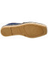 Max Mara Elid Denim & Leather Espadrille Women's Blue 39