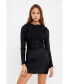 ფოტო #4 პროდუქტის Women's Gathered Mini Dress