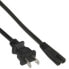 Фото #1 товара InLine power cable mains male USA / Euro 8 female - 0.5m