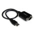 Фото #1 товара Адаптер USB к серийному порту RS232 с удержанием COM Startech.com - черный 1 фут - CE - FCC - Mac OS X 13.0 Ventura - 70 г - 1 шт - 145 мм