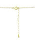 ფოტო #4 პროდუქტის Cubic Zirconia Pavé Heart Pendant Necklace in 18k Gold-Plated Sterling Silver, 16" + 2" extender, Created for Macy's