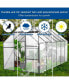 Фото #2 товара All-Season Heavy Duty 6x12 FT Greenhouse With Aluminum Base