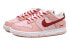 【定制球鞋】 Nike Dunk Low OKHR 玫瑰 暗纹 做旧 礼盒 低帮 板鞋 女款 粉红白 / Кроссовки Nike Dunk Low DH9765-100