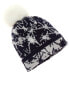 Hannah Rose All Over Jacquard Cashmere Hat Women's Blue
