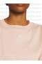 Sportswear Essential Crew T-Shirt Nakış Swooslu Pamuklu Tişört Pink Pembe