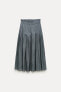 Фото #3 товара Плиссированная юбка миди — zw collection ZARA