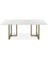 Фото #6 товара Emila 78" Rectangle Sintered Stone Mix and Match Dining Table, Created for Macy's