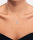 Фото #2 товара Lab-Created Diamond Open Heart 18" Pendant Necklace (1/4 ct. t.w.) in Sterling Silver