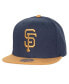 ფოტო #1 პროდუქტის Mitchell Ness Men's Navy San Francisco Giants Work It Snapback Hat