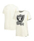 Women's Cream Las Vegas Raiders Chrome Sideline T-shirt