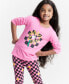 Фото #1 товара Girls Checker Flower T-Shirt, Created for Macy's