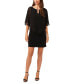 ფოტო #1 პროდუქტის Women's Rhinestone-Trim Capelet Dress