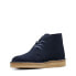 Фото #8 товара Clarks Desert Coal 26169997 Mens Blue Suede Lace Up Chukkas Boots
