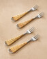 Фото #1 товара Rattan brunch fork (pack of 4)