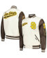 Фото #1 товара Men's Cream San Diego Padres Script Tail Wool Full-Zip Varity Jacket