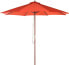 Beliani Parasol ogrodowy Toscana II czerwony 270 cm