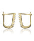 Фото #3 товара 14K Gold Plated Cubic Zirconia Extra Mini Hoop Earrings