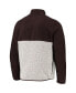 ფოტო #3 პროდუქტის Men's Brown, Oatmeal Cleveland Browns Color Block Kodiak Half-Zip Jacket