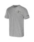 Фото #3 товара Men's NFL x Darius Rucker Collection by Heather Gray Green Bay Packers Henley T-shirt