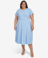 Plus Size Seamed Fit & Flare Dress