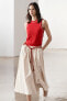 Zw collection skirt with scalloped waistband