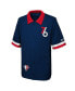 Фото #3 товара Big Boys Navy Philadelphia 76ers 2021/22 City Edition Therma Flex Short Sleeve Collar Jacket