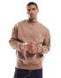 Фото #1 товара ASOS DESIGN premium heavyweight oversized sweatshirt 400gsm in beige