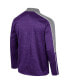 ფოტო #3 პროდუქტის Men's Purple Kansas State Wildcats Marled Half-Zip Jacket