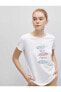Kadın Kirik Beyaz T-Shirt 21YY59000029