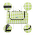 Фото #11 товара Плед для пикника Relaxdays Тканевый зелено-белый клетчатый