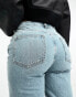 Фото #6 товара ASOS DESIGN Hourglass dad jean in mid blue