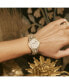 ფოტო #10 პროდუქტის Women's Cristal 34 (0.12 ct. t.w.) Diamond 18k Gold-plated Stainless-steel Watch 38mm