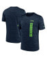 ფოტო #1 პროდუქტის Men's College Navy Seattle Seahawks 2024 Sideline Velocity Performance T-Shirt