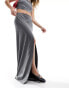 Фото #12 товара Mango tailored split front skirt on grey