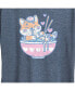 Trendy Plus Size Cute Ramen Graphic Short Sleeve T-shirt