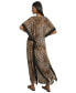 ფოტო #2 პროდუქტის Women's Tie-Front Cover-Up Kaftan