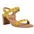 Фото #2 товара VANELi Mavis Studded Sling Back Womens Yellow Casual Sandals 305561