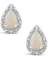 ფოტო #8 პროდუქტის Gemstone and Diamond Accent Stud Earrings in Sterling Silver