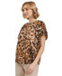 ფოტო #3 პროდუქტის Women's Short Sleeve Printed Top