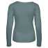 Фото #3 товара PIECES Barbera Long Sleeve V Neck T-Shirt