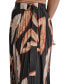 Фото #4 товара Women's Printed Pleated Crossover Pull-On Midi Skirt