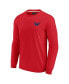 Men's and Women's Red Washington Capitals Super Soft Long Sleeve T-shirt