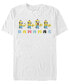 Фото #1 товара Minions Men's 8-bit Bananas Short Sleeve T-Shirt