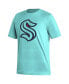 Фото #3 товара Men's Brandon Tanev Teal Seattle Kraken Reverse Retro 2.0 Name and Number T-shirt